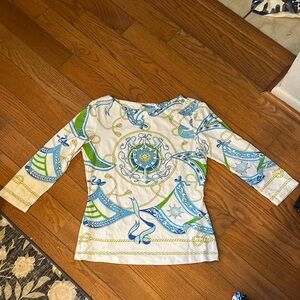 Women's Multicolor Patterned Top